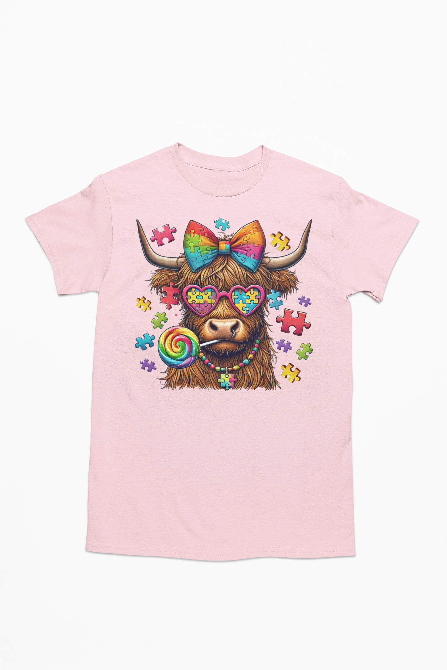 Autism Awareness Highland Cow