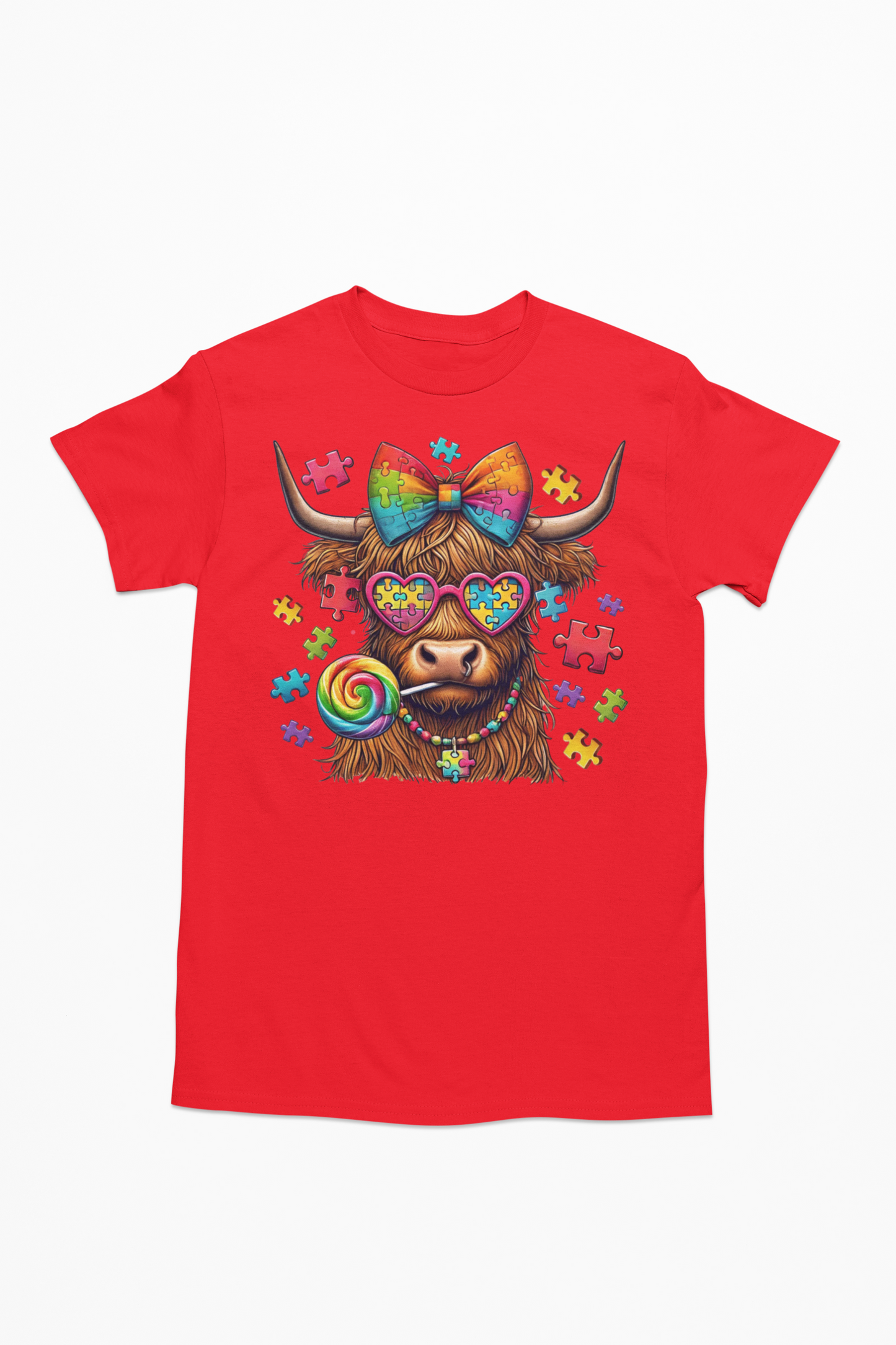 Autism Awareness Highland Cow