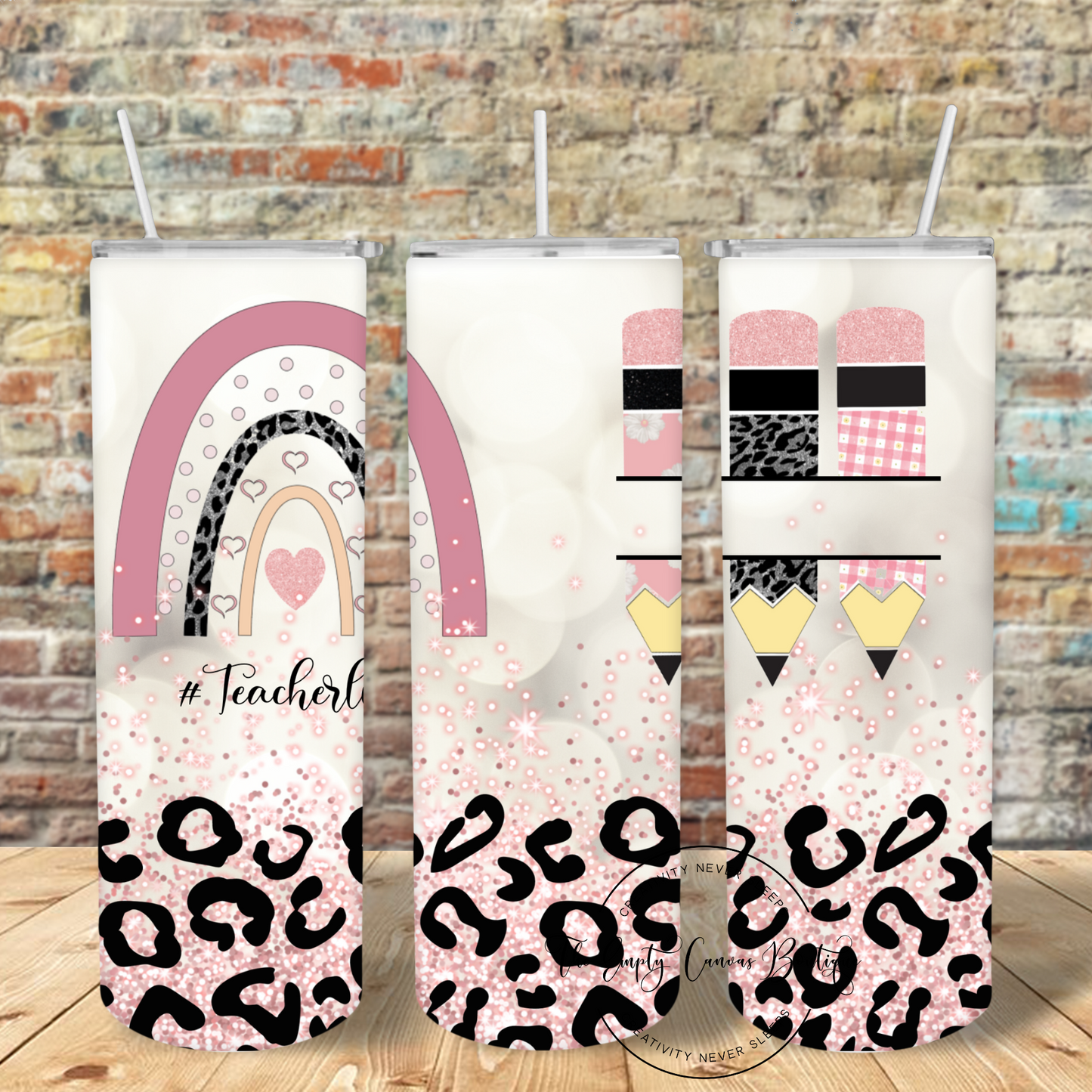 Teacher Life-Pink Leopard